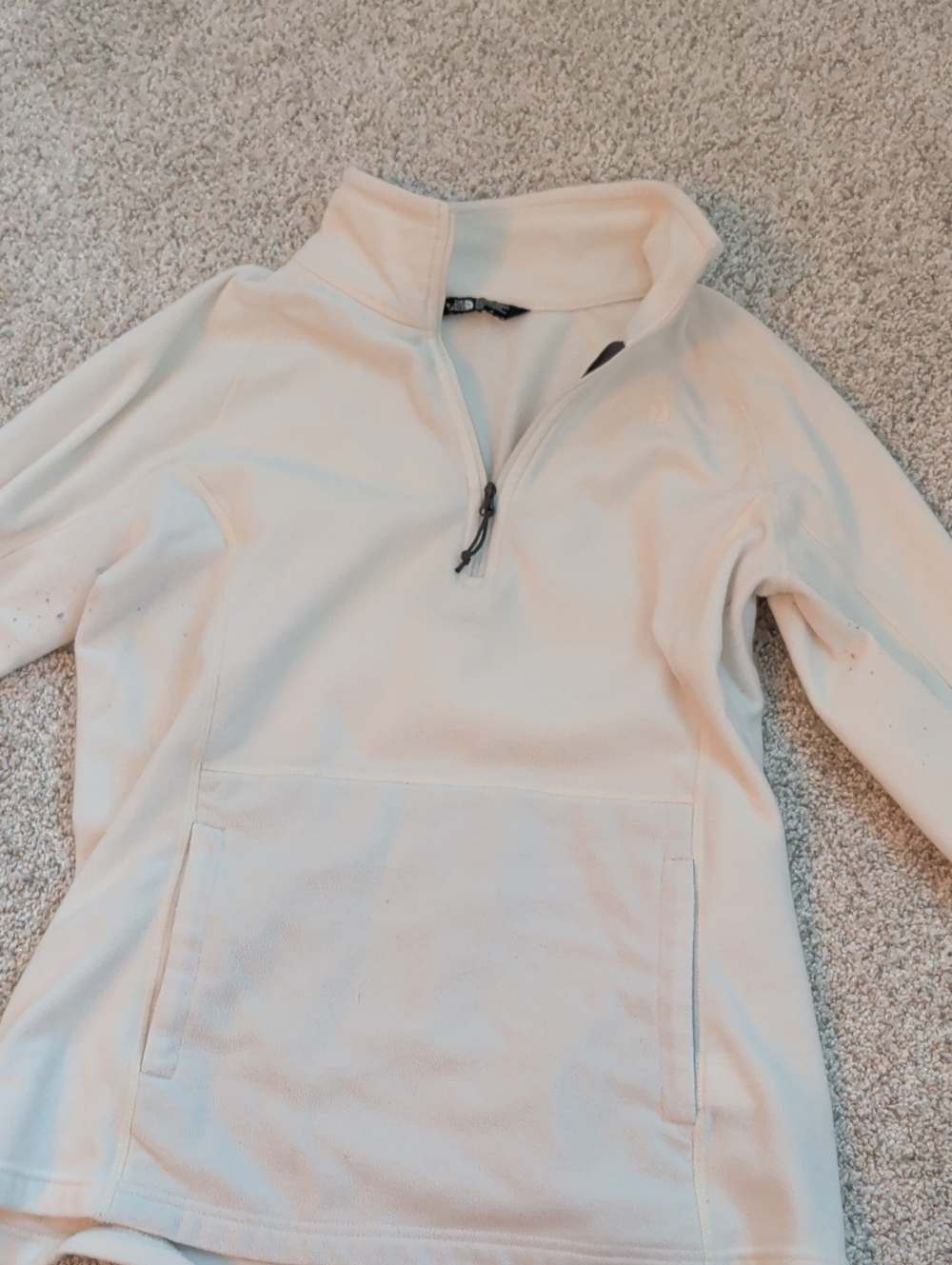 The North Face Women's Cream Half-Zip Fleece Pullover
